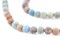 The Bead Chest Matte Carolina Blue Sea Sediment Jasper Beads (6mm): Organic Gemstone Round Spherical Energy Stone Healing Power Crystal for Jewelry Bracelet Mala Necklace Making